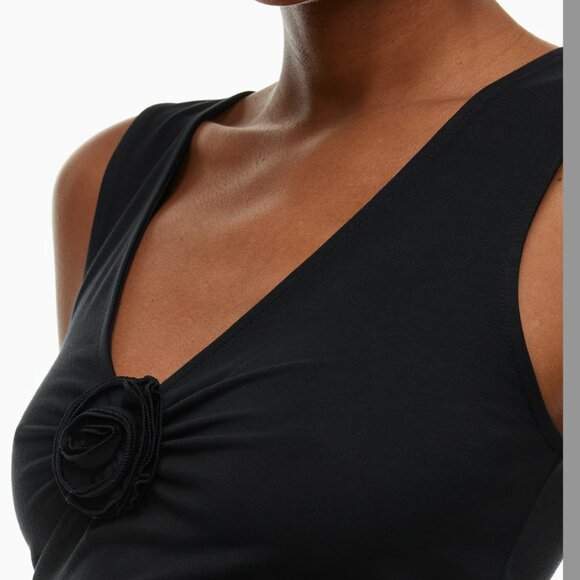 ARITZIA Wilfred GoodLux Bloom Top Black XS - Picture 2 of 9